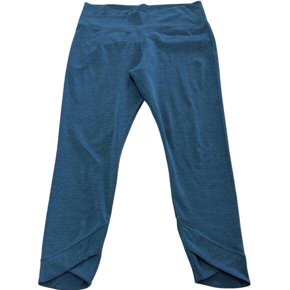 Nike Leggings Womens X Large Blue Yoga Wrap 7/8 Tight Crossover - Picture 2 of 10